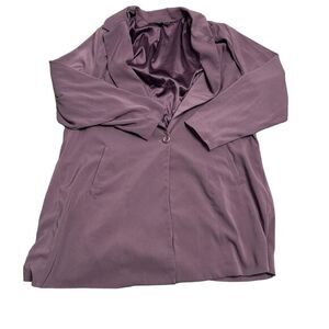 Torrid Women's Plus Size 3X Flint Purple Drape Front‎ Blazer Career Wear